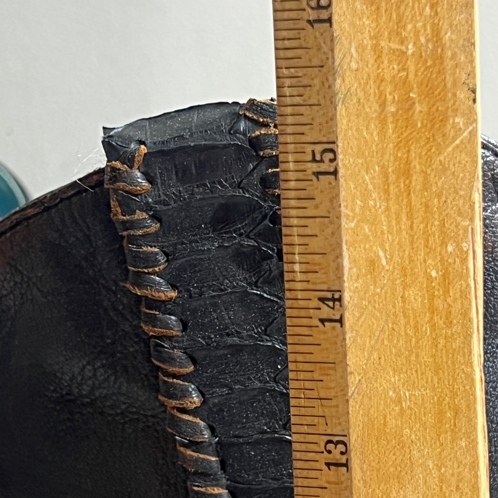 Corral 10 brown fringed slouch cowboy boots - Picture 4 of 8